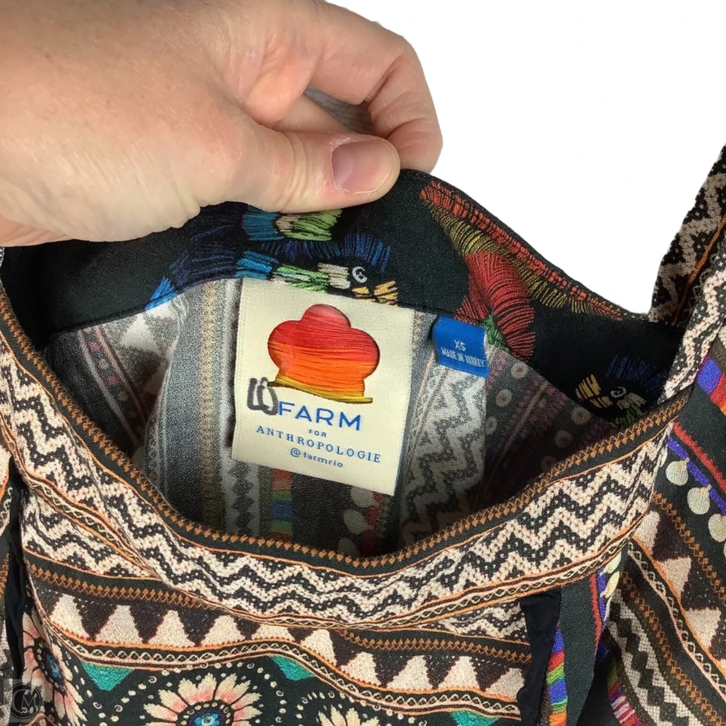 Top Short Sleeve By Farm Rio In Floral Print, Size: Xs