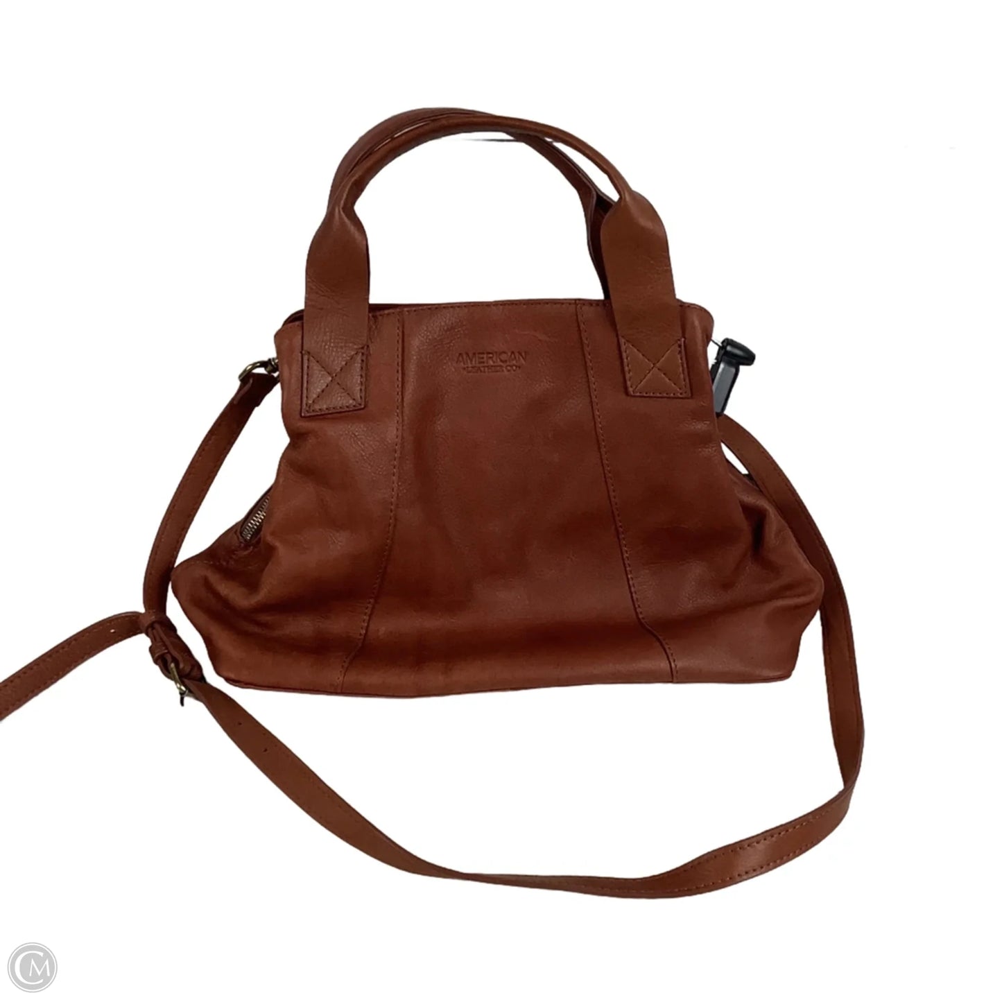 Handbag Leather By Cmc, Size: Medium
