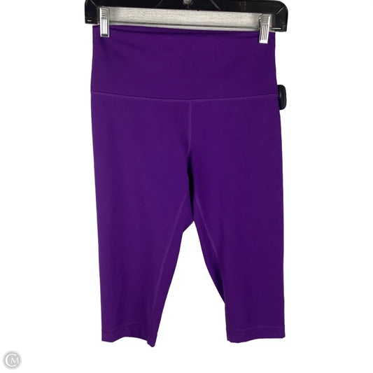 Athletic Leggings Capris By Lululemon In Purple, Size: 8