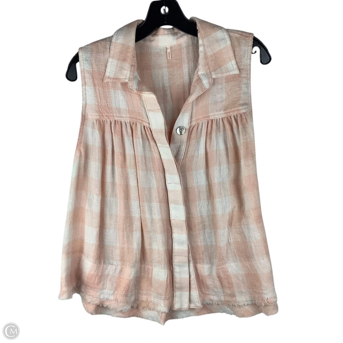 Top Sleeveless By Free People In Coral, estimated size S/M