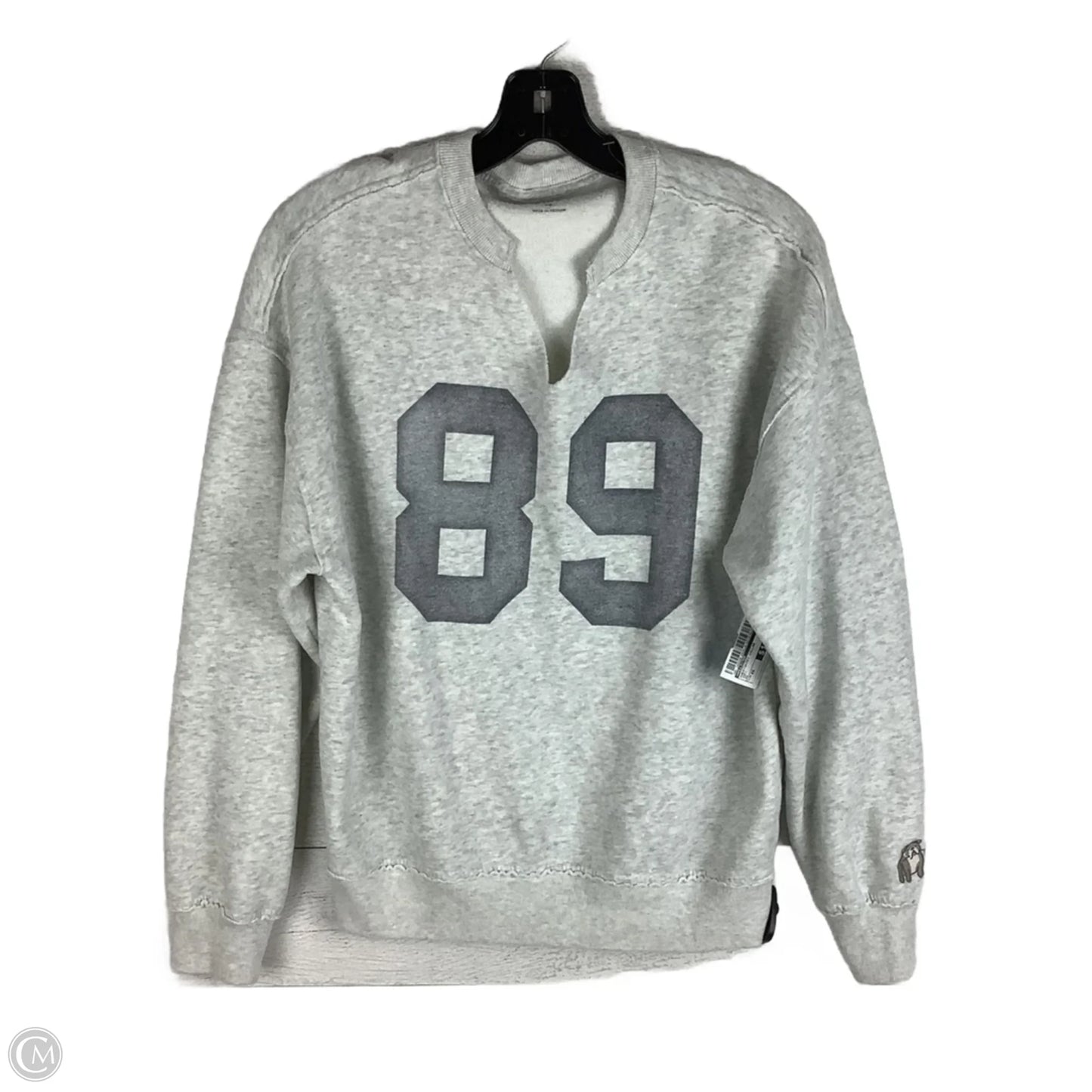 Sweatshirt Collar By Hollister In Grey, Size: Xs