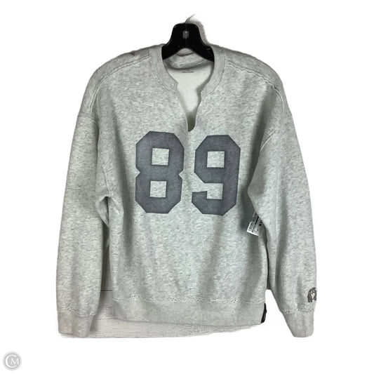 Sweatshirt Collar By Hollister In Grey, Size: Xs