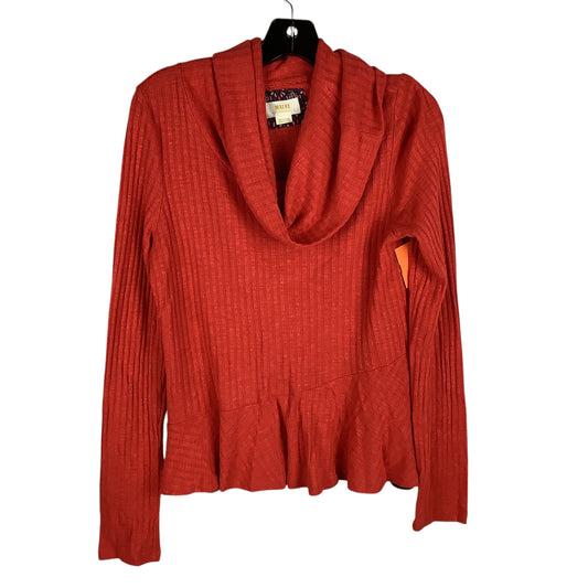 Top Long Sleeve By Maeve In Orange, Size: M