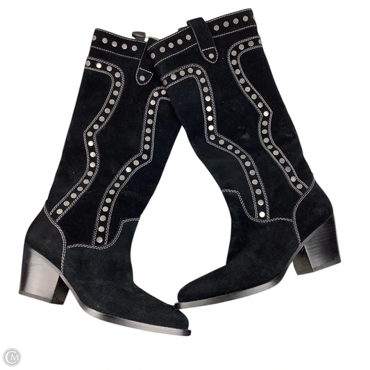 Boots Designer By Coach In Black, Size: 6.5