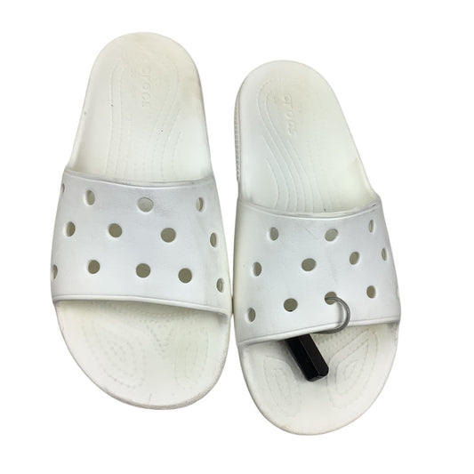 Sandals Sport By Crocs In White, Size: 9