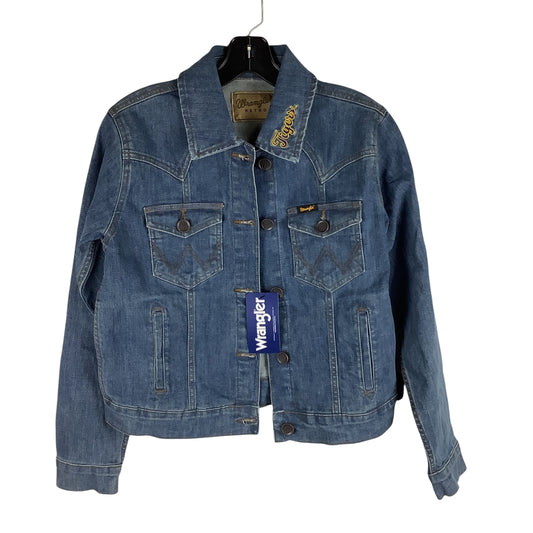 Jacket Denim By Wrangler In Blue, Size: S