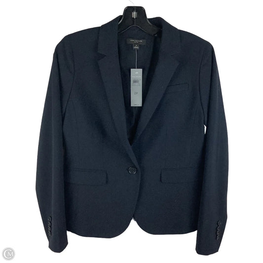 Blazer By Ann Taylor In Navy, Size: 2 petite