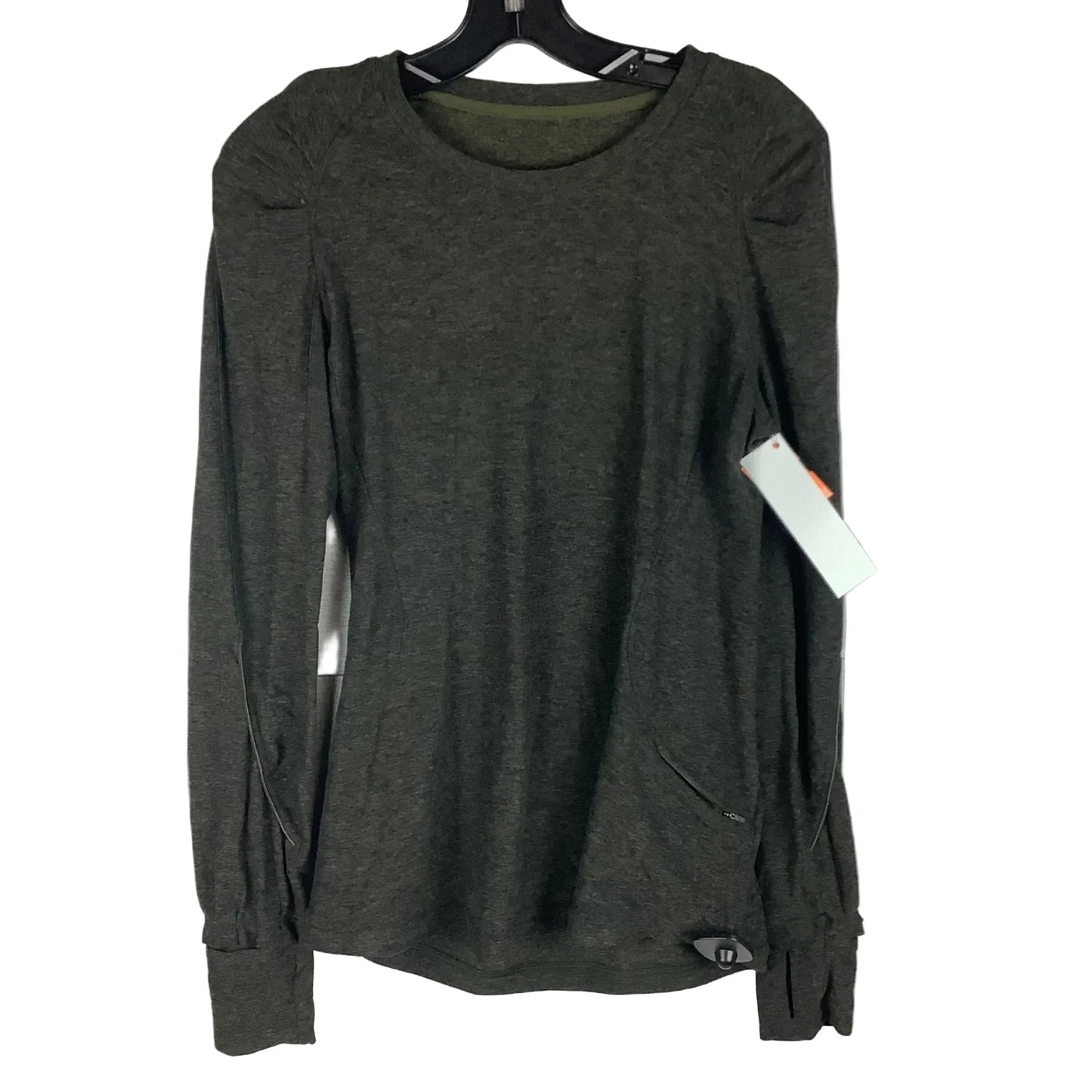 Athletic Top Long Sleeve Crewneck By Lululemon In Green, Size: 6