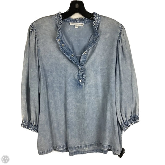 Top Short Sleeve By Jane And Delancey In Blue, Size: S