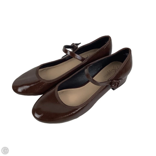 Shoes Heels Block By Xappeal In Brown, Size: 9.5
