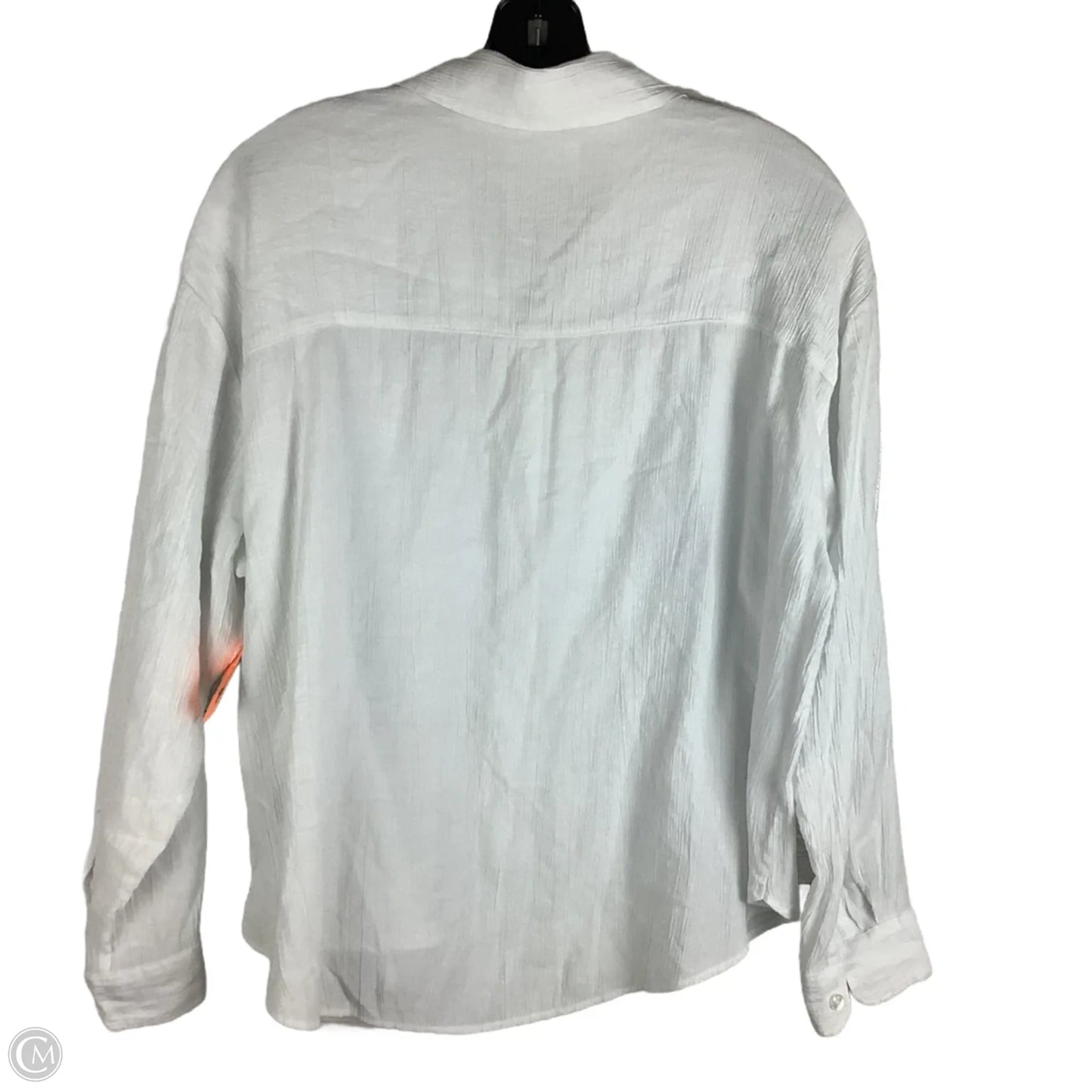 Top Long Sleeve By Abercrombie And Fitch In White, Size: M