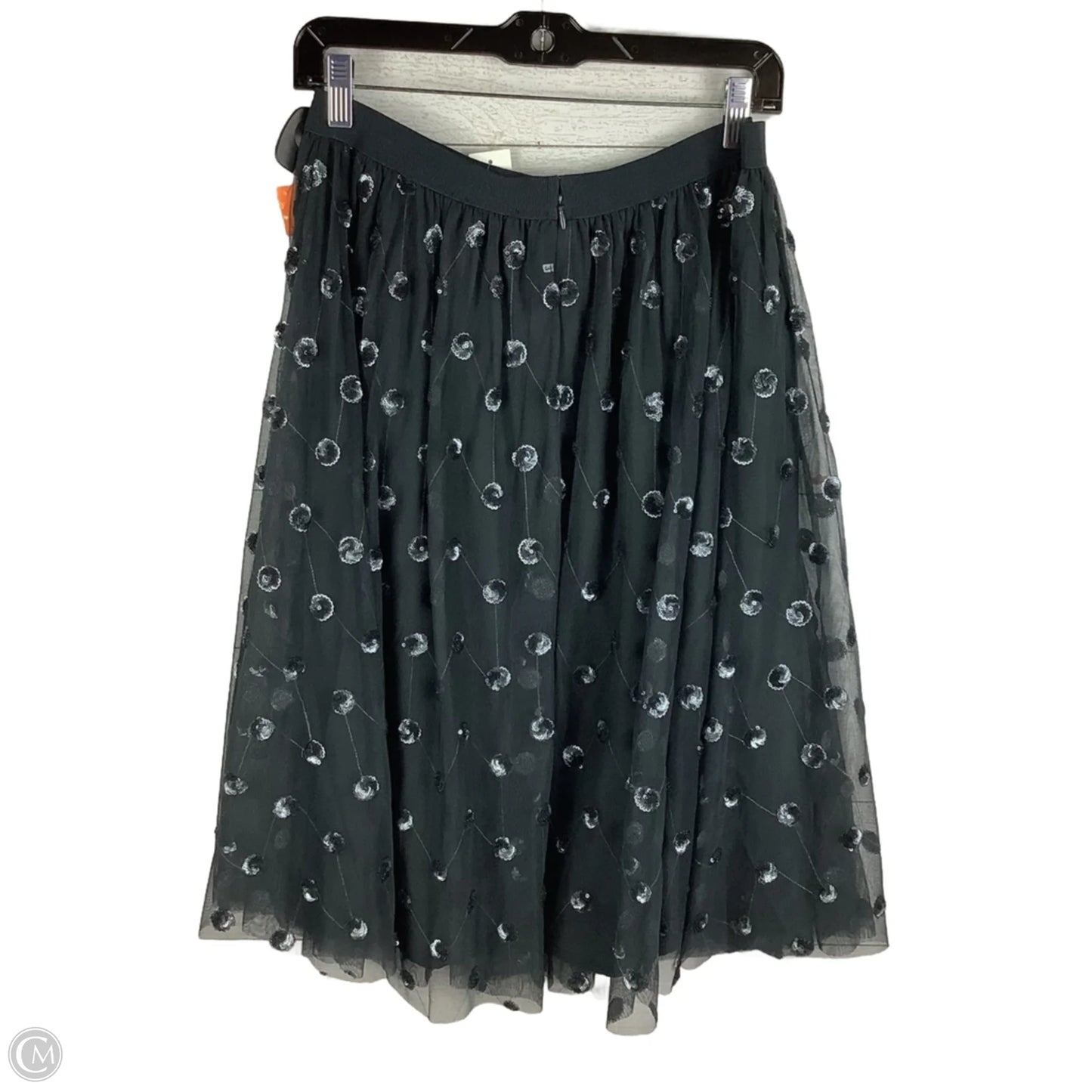 Skirt Midi By Ann Taylor In Black & Grey, Size: S