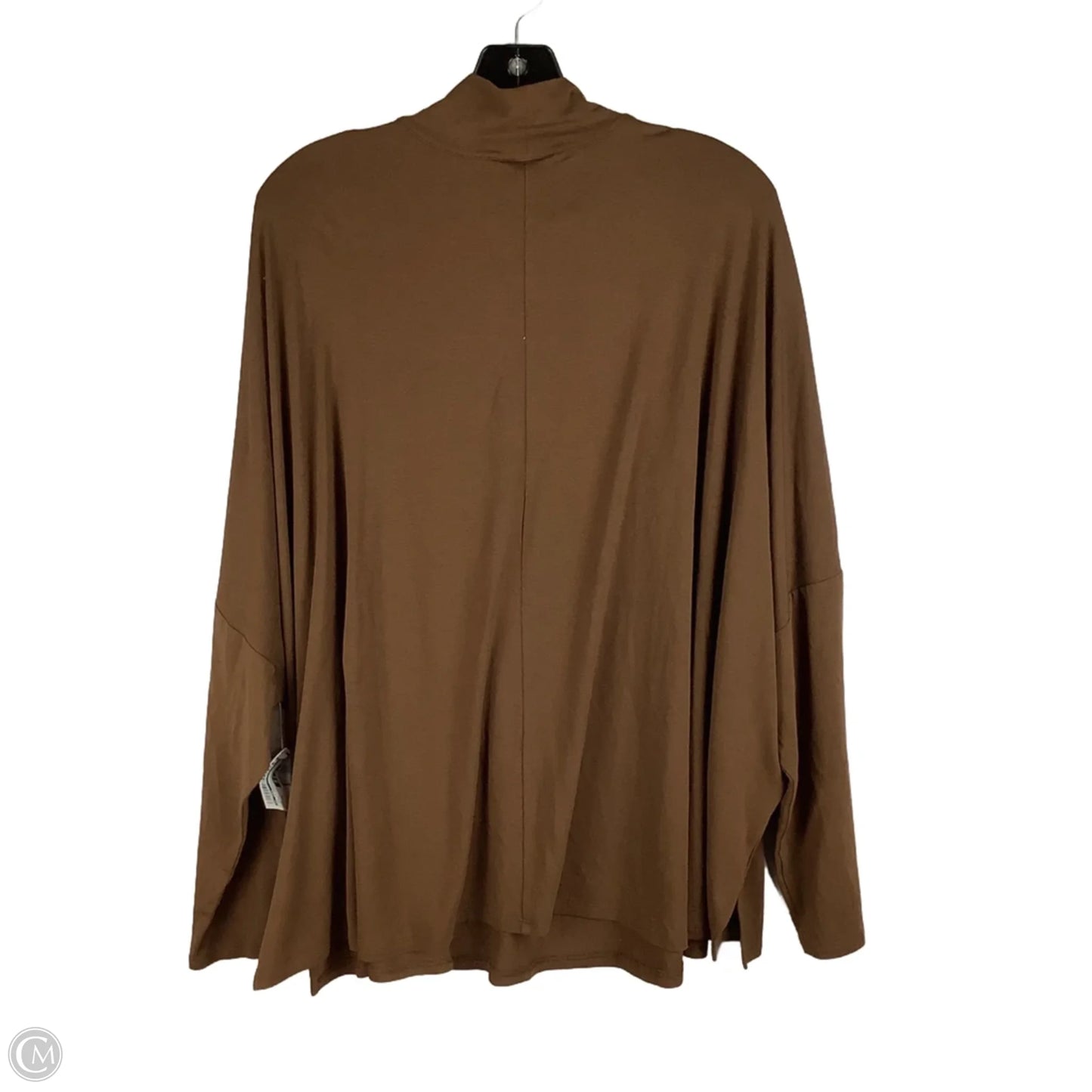 Top Long Sleeve Basic By J. Jill In Brown, Size: 2x