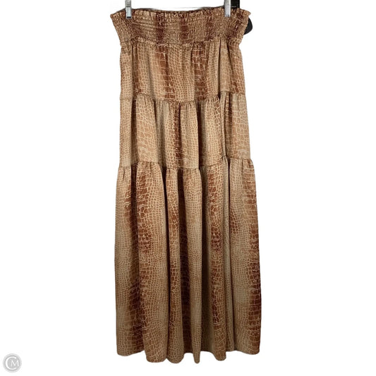 Skirt Maxi By Adrienne In Animal Print, Size: M
