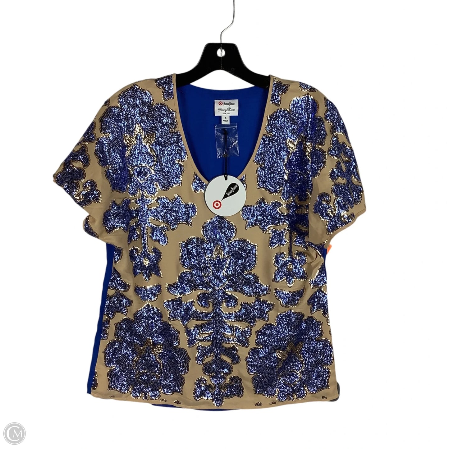 Top Short Sleeve By Tracy Reese In Blue, Size: S