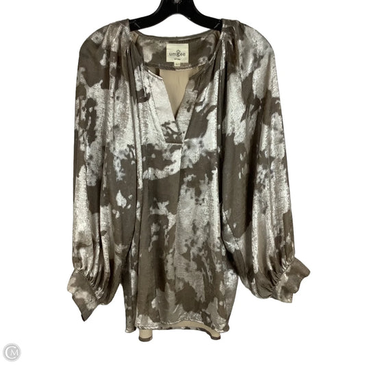 Top Long Sleeve By Umgee In Animal Print, Size: L