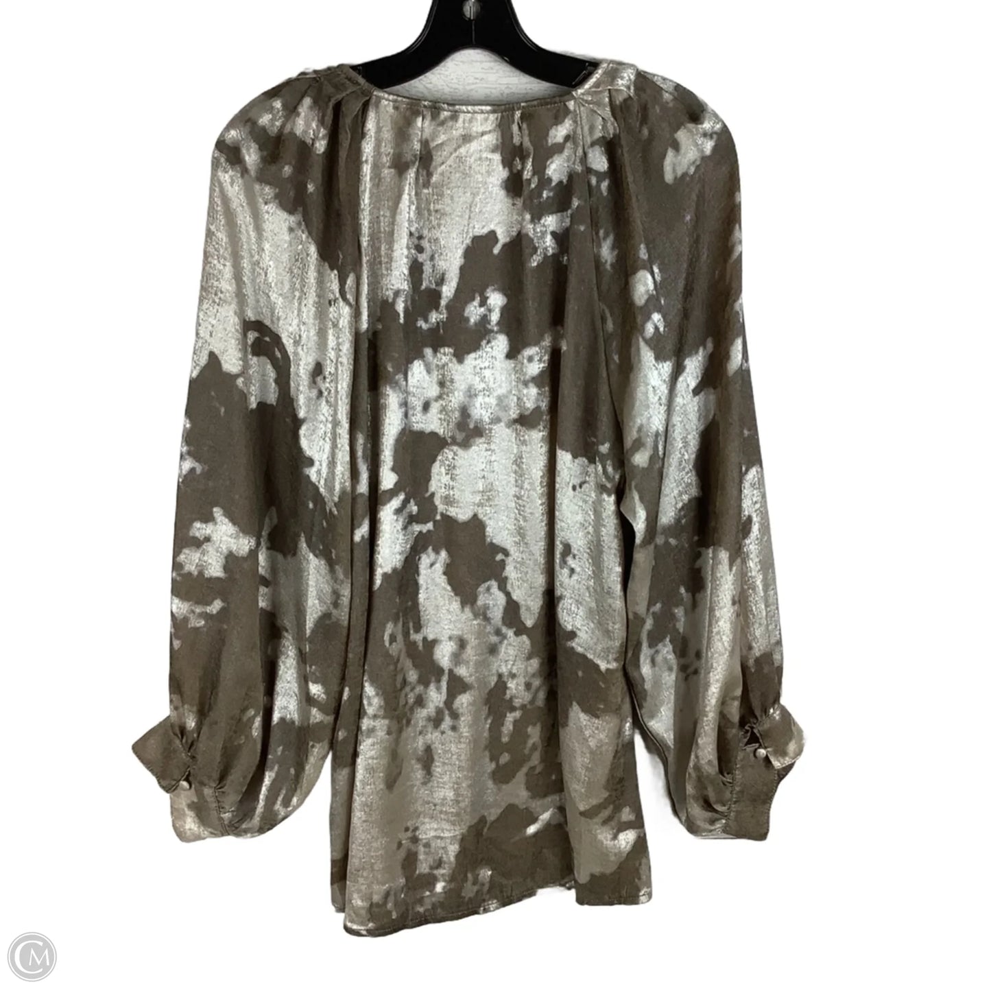 Top Long Sleeve By Umgee In Animal Print, Size: L