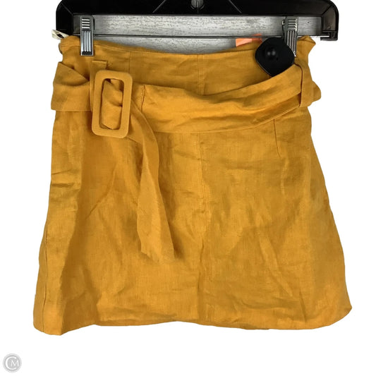 Skirt Mini & Short By Farm Rio In Yellow, Size: Xs