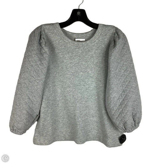 Top Long Sleeve By Loft In Grey, Size: M