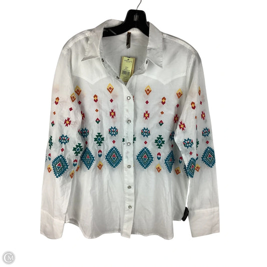 Top Long Sleeve By Cmc In Multi-colored, Size: L