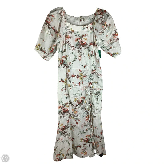 Dress Casual Midi By Rebecca Taylor In Floral Print, Size: Xs