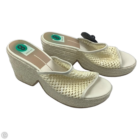 Sandals Heels Block By Dolce Vita In Cream, Size: 8