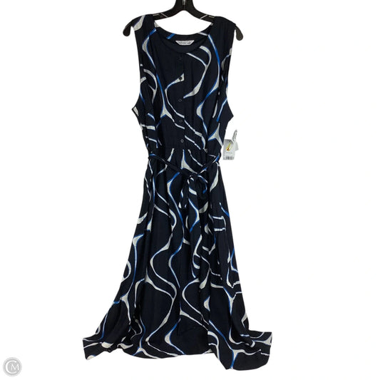 Dress Casual Maxi By Nine West In Navy, Size: 2x