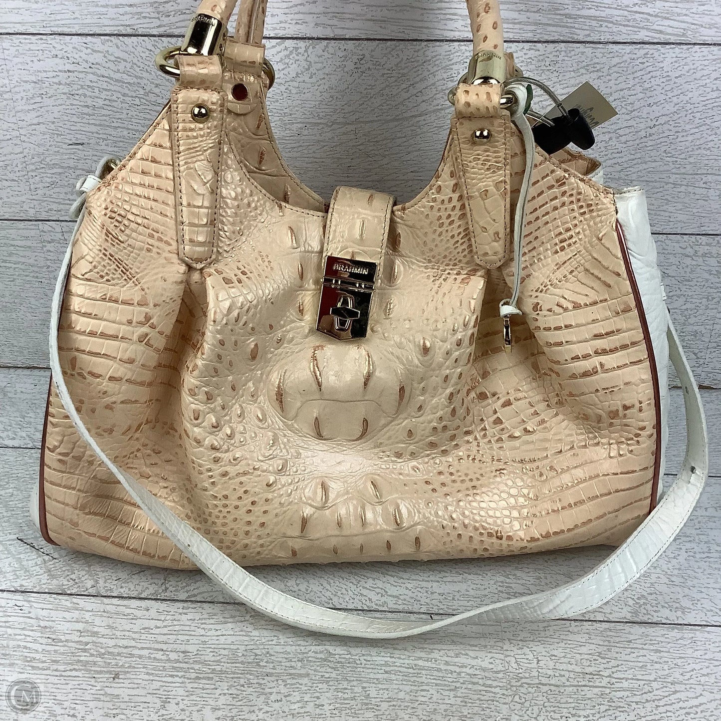 Handbag Designer By Brahmin, Size: Medium