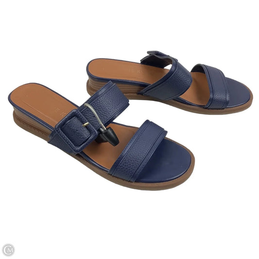 Sandals Flip Flops By Anne Klein In Blue, Size: 6.5