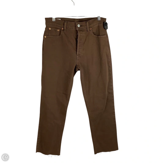 Jeans Cropped By Gap In Brown, Size: 6