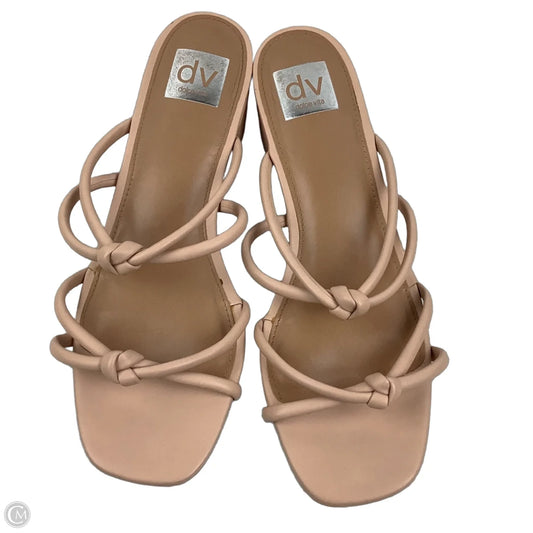 Sandals Heels Block By Dolce Vita In Brown, Size: 9