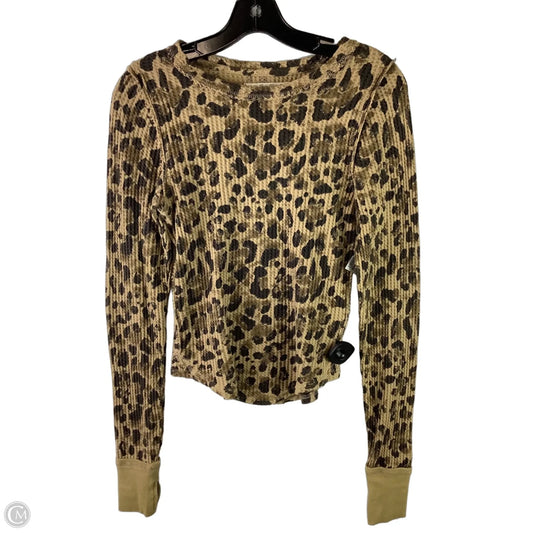Top Long Sleeve By We The Free In Animal Print, Size: S