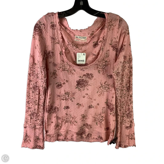Top Long Sleeve By We The Free In Pink, Size: M