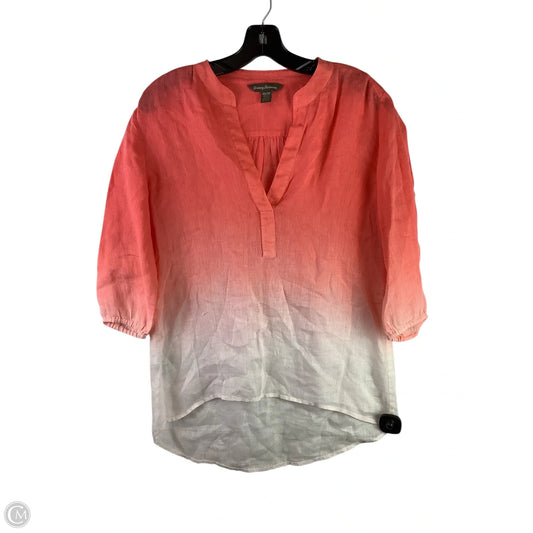Top 3/4 Sleeve By Tommy Bahama In Orange, Size: Xs