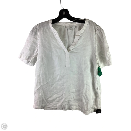 Top Short Sleeve By Charter Club In White, Size: S