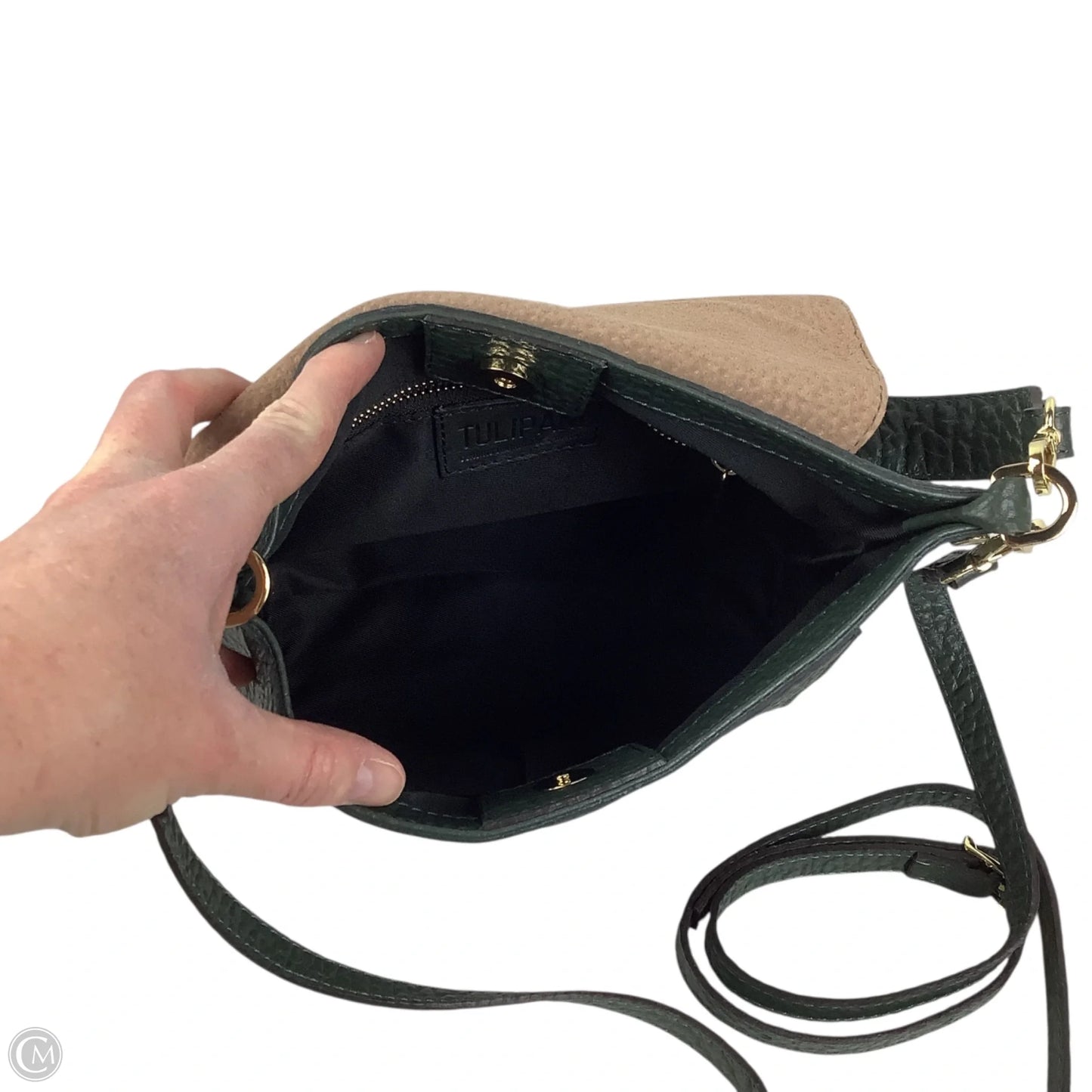 Handbag Leather By Cmc, Size: Medium