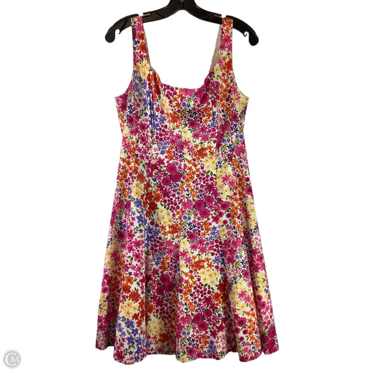 Dress Casual Midi By New Directions In Floral Print, Size: 14