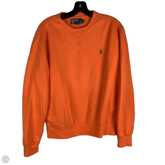 Sweatshirt Collar By Polo Ralph Lauren In Orange, Size: M