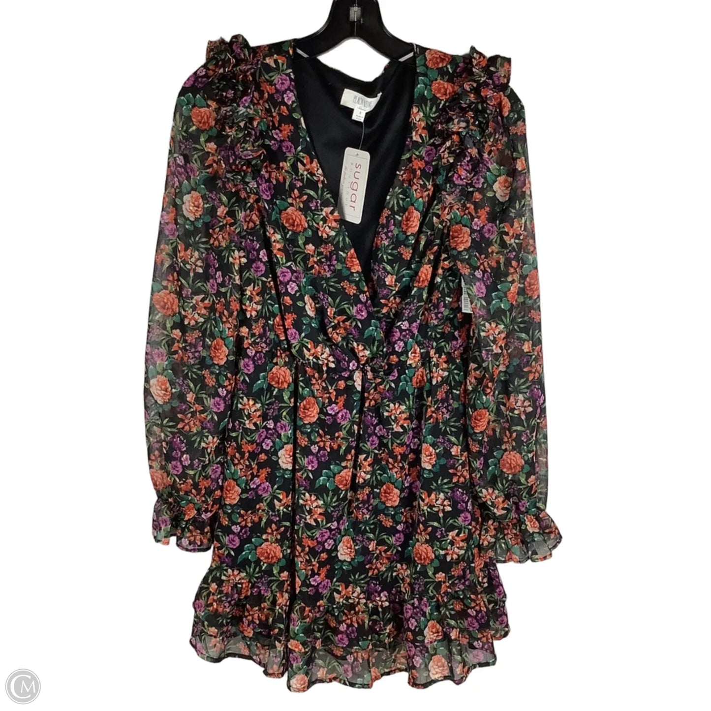 Dress Party Short By Peach Love Cream California In Floral Print, Size: S