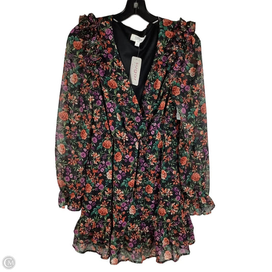 Dress Party Short By Peach Love Cream California In Floral Print, Size: S