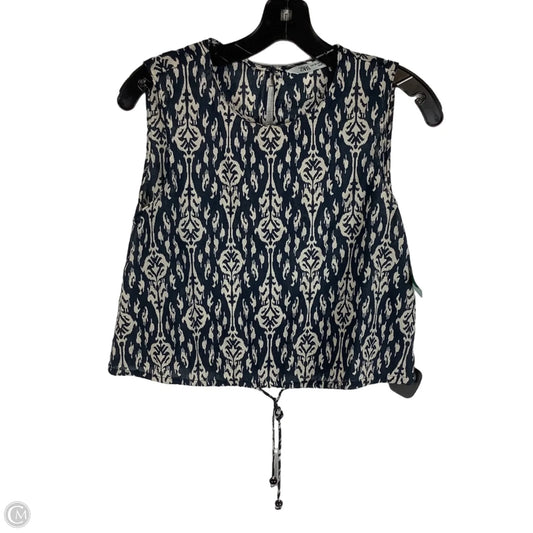 Top Sleeveless By Zara In Navy, Size: Xs