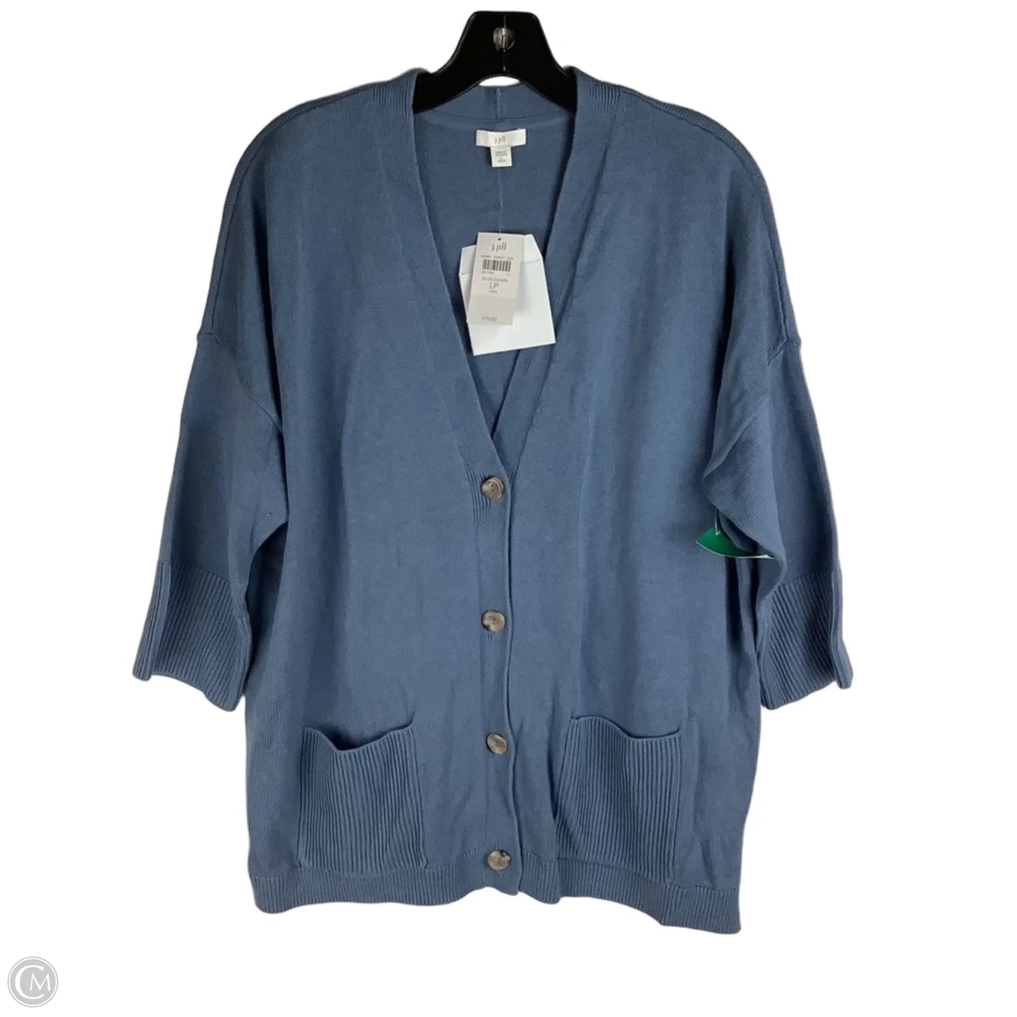 Sweater Cardigan By J. Jill In Blue, Size: L petite