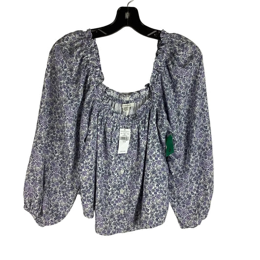 Top Long Sleeve By American Eagle In Floral Print, Size: M