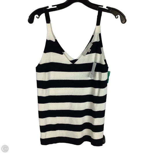 Top Sleeveless By Loft In Striped Pattern, Size: M