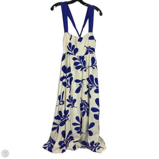 Dress Casual Maxi By Cmc In Blue & Cream, Size: S