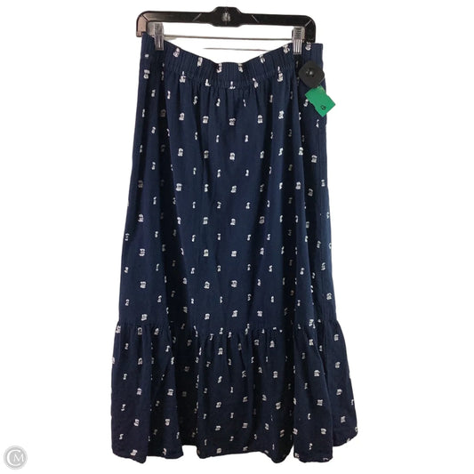 Skirt Maxi By Loft In Navy, Size: L