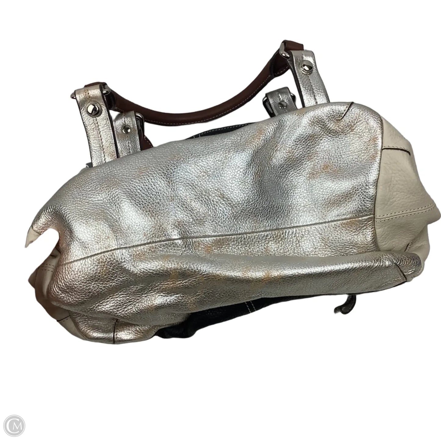 Handbag Leather By Makowsky, Size: Small