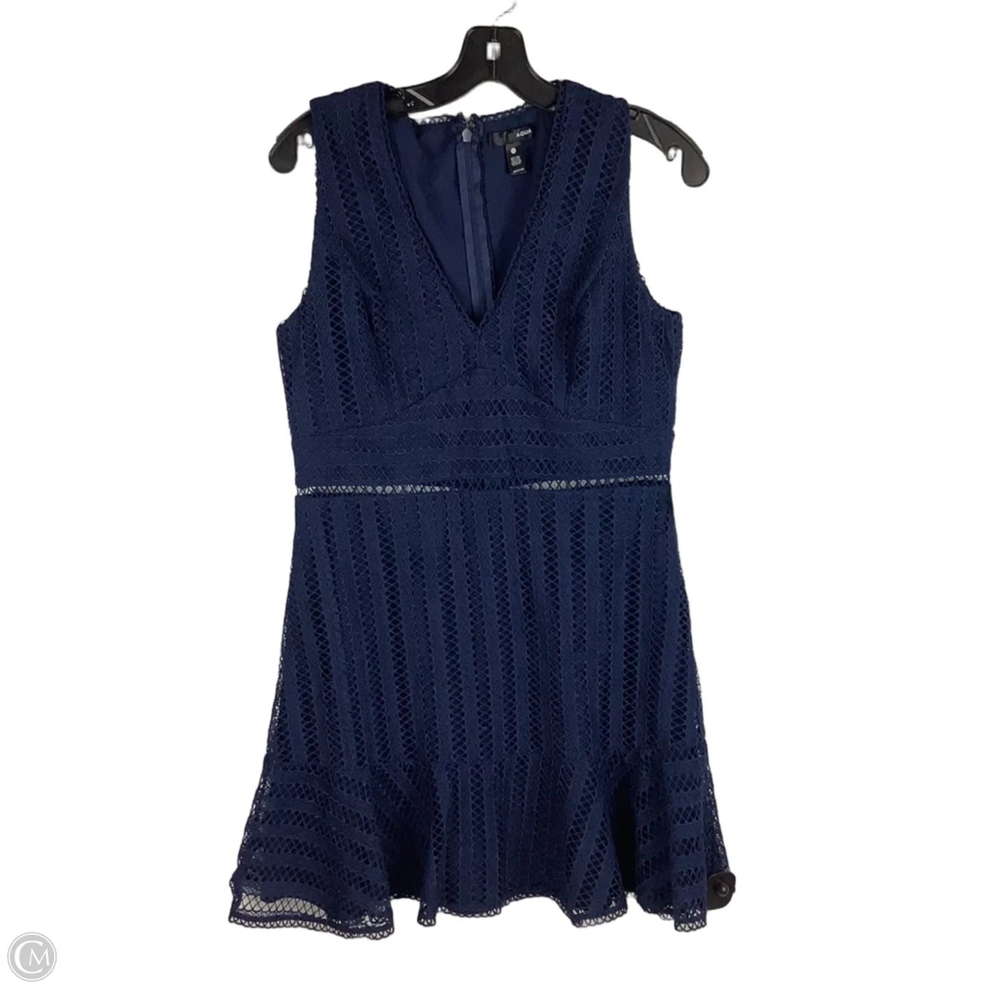 Dress Casual Midi By Aqua In Navy, Size: L