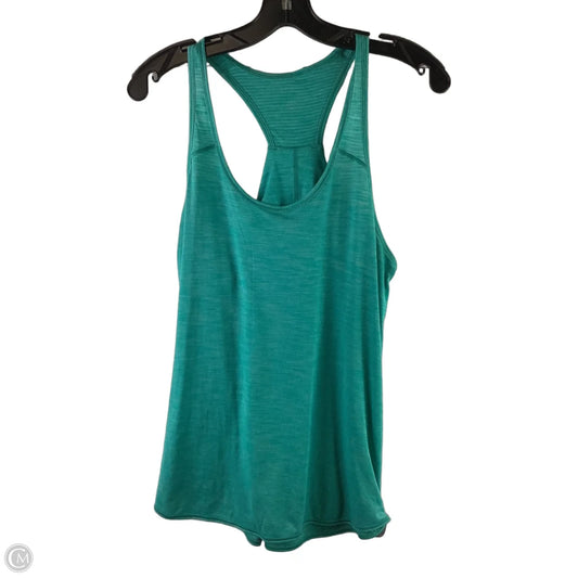 Athletic Tank Top By Lululemon In Teal, Size: L