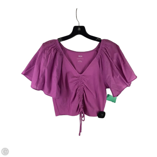Top Short Sleeve By Maeve In Purple, Size: Xs